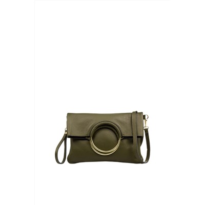 Bolso y neceser de piel Caqui - Firenze Artegiani