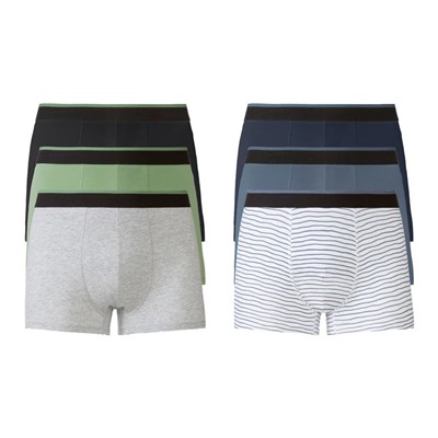 LIVERGY® Herren Boxer, 3 Stück, hoher Baumwollanteil