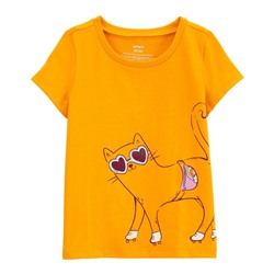 Cat Sunglasses Jersey Tee
