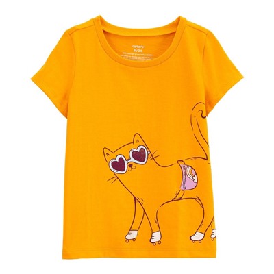 Cat Sunglasses Jersey Tee