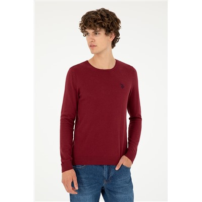 Erkek Bordo Basic Kazak