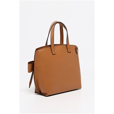Bolso de piel Mini Lila Camel