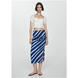 Blusa crop detalle lazos
