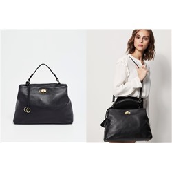 Bolso de piel Dana Negro