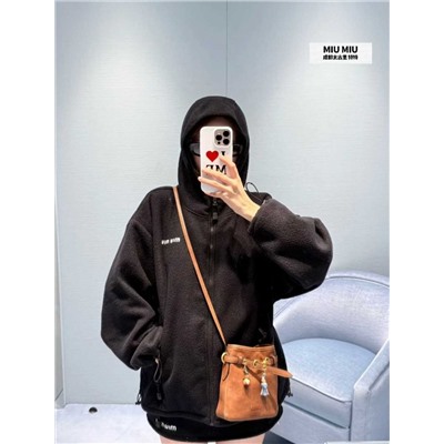 Флисовая кофта с капюшоном   🩷  Экспорт MI*U MI*U