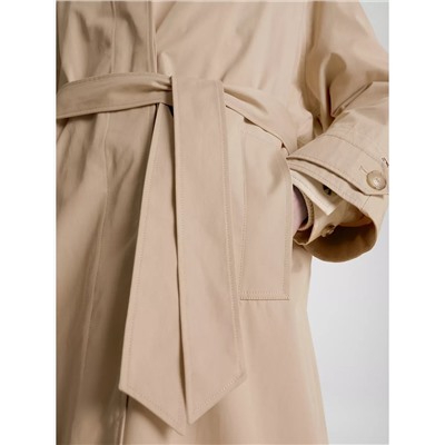 Tommy Hilfiger Peached Cotton Mac Coat