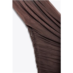 ASYMMETRIC SHORT DRESS WITH MATCHING DETAIL