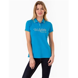 LUREX SCRIPT TIPPED POLO SHIRT