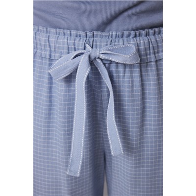 Pantalón largo cargo estampado cuadros