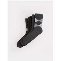 LC Waikiki Desenli Erkek Soket Çorap 5'li, LCW ACCESSORIES                                            
                                            Desenli Erkek Soket Çorap 5'li