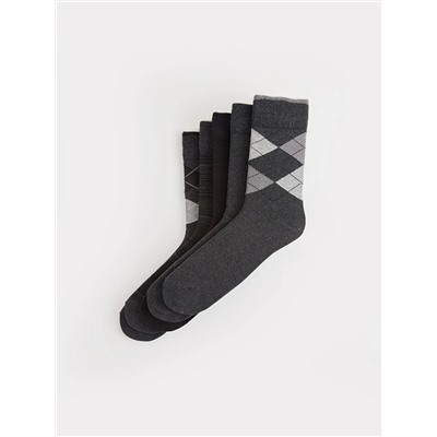 LC Waikiki Desenli Erkek Soket Çorap 5'li, LCW ACCESSORIES                                            
                                            Desenli Erkek Soket Çorap 5'li