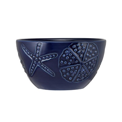 Набор, 2 пр, блюдо/салатник, керамика К, белое/синий, Синие кораллы, Blue Coral, 63289