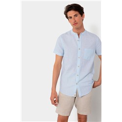 Camisa de lino Azul claro