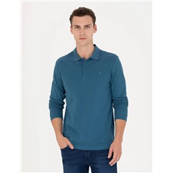 İndigo Slim Fit Basic Sweatshirt