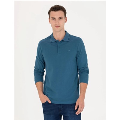 İndigo Slim Fit Basic Sweatshirt