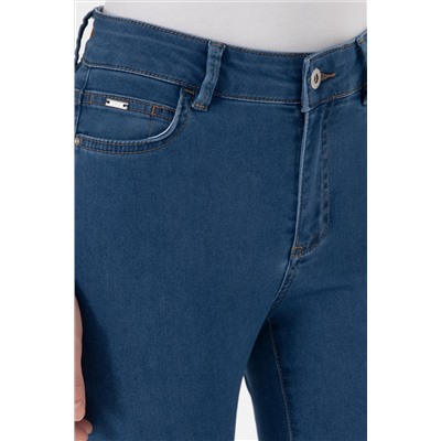 Kadın Mavi Jean Toothpick Fit Pantolon