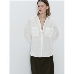 CAMISA 100% LINO BOLSILLOS