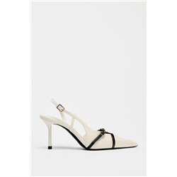 ZAPATO TACÓN TIRAS HEBILLA
