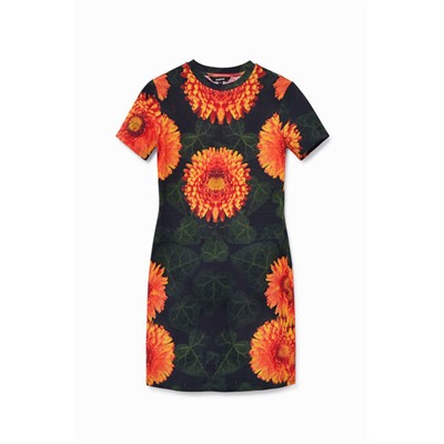 Vestido camiseta floral