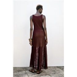 RIB KNIT LONG DRESS