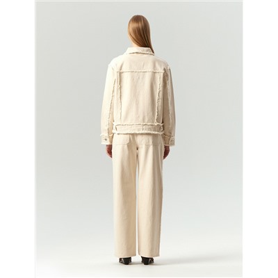 Джинсовая куртка oversize с бахромой, N081/dearsi