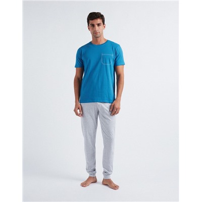 Pyjamas Trousers, Men, Light Grey