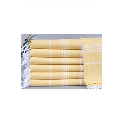 Kayra Export, Peştemal Koyu Sarı Banyo Peştemal 100x180 Cm Pamuk Peştemal Hediye Peştemal