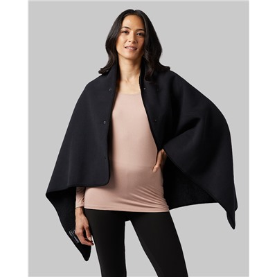 WOMEN'S FLEECE-LINED SHERPA WEARABLE BLANKET
