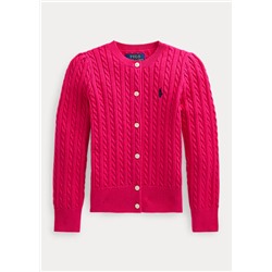 Girls 2-6x Mini-Cable Cotton Cardigan
