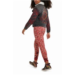 Chaqueta vaquera oversize bimateria