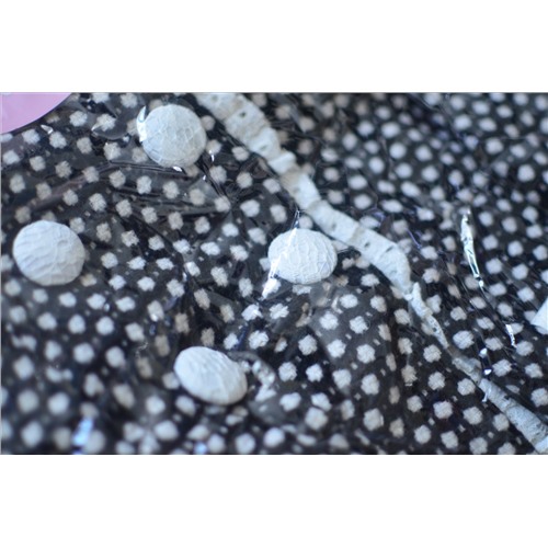 Пальто с капюшоном Black and White Dot Hooded Coat, Size 10-12 years
