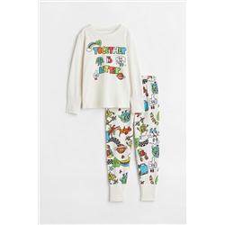 Pyjama mit Umschlagbündchen