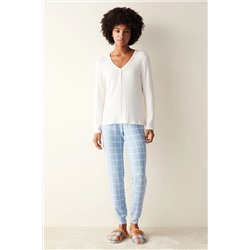 Penti Cozy Time Uzun Kollu Pijama Takımı PNN8GSC923SK-MIX
