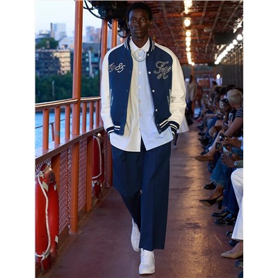 Colorblock Logo Varsity Jacket