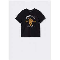 Camiseta algodón estampado -  Niño | MANGO OUTLET España