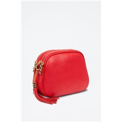 Bandolera de piel Rojo
