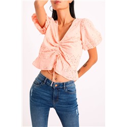 Top bordado Rosa