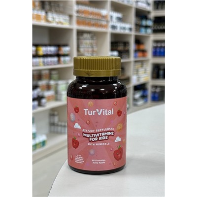 Мультивитамины для детей в виде мармеладок TURVITAL