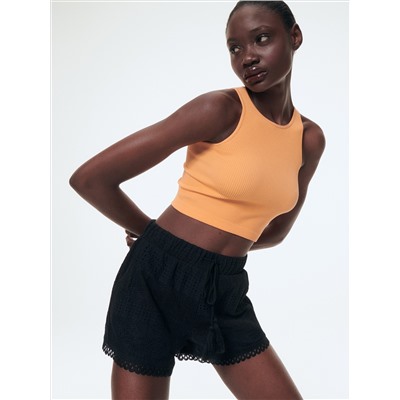 Shorts aus Spitze