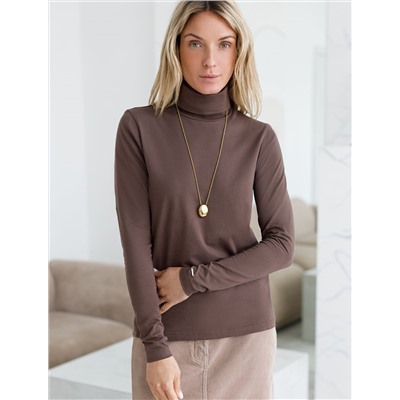 Водолазка из премиального хлопка с эластаном