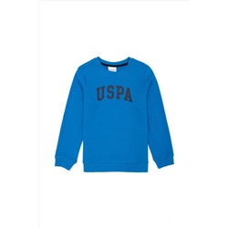 Erkek Çocuk Kobalt Mavi Basic Sweatshirt