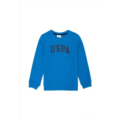 Erkek Çocuk Kobalt Mavi Basic Sweatshirt