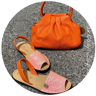 AB. Zapatos 320-5 Buble+PELLE · LUX mandarina
