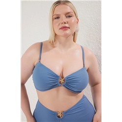 Mavi Yıldız Aksesuar Detaylı Askılı Büyük Beden Bikini Üstü TBBSS25CT00003