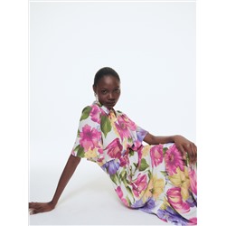EcoVero™ Gemusterte Bluse