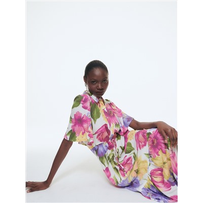 EcoVero™ Gemusterte Bluse