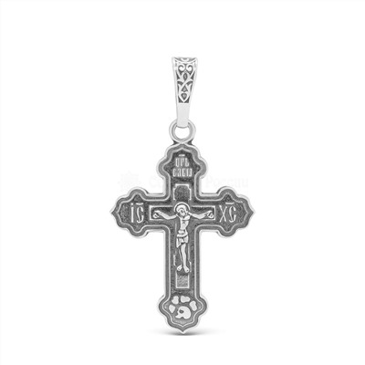 Крест из чернёного серебра -3 см 925 пробы 00-0035ч