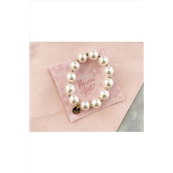 Monalisa Kadın Gold Incili Lastik Toka 890898966