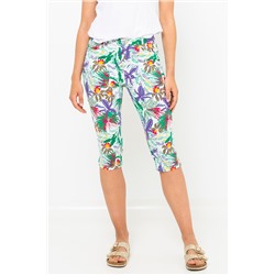 Pantalón pirata Verde y violeta