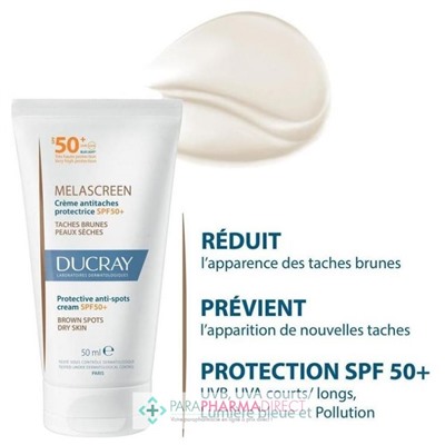 Ducray Melascreen Crème Antitaches Protectrice SPF50+ 50ml
